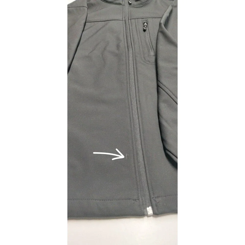 Free Country Men Size Large 42-44  Black Jacket Water Resistant Active Softshell